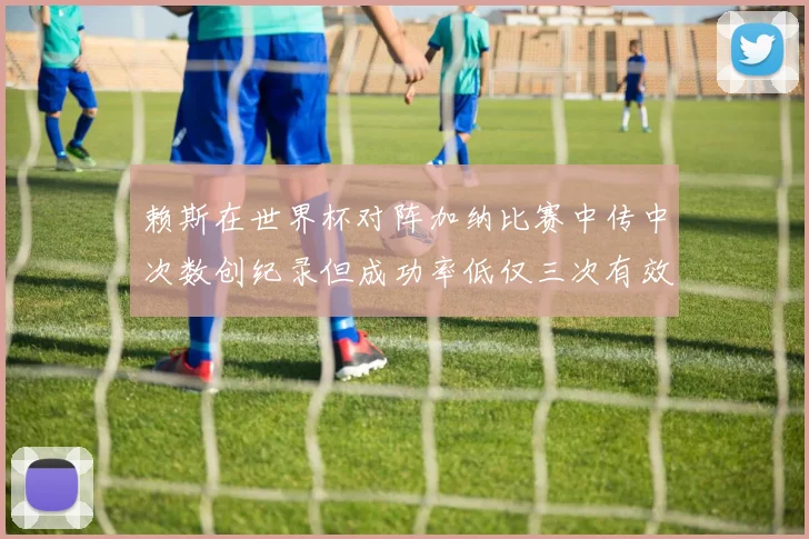 赖斯在世界杯对阵加纳比赛中传中次数创纪录但成功率低仅三次有效